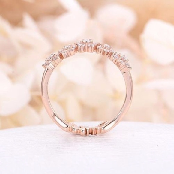 Smile Two-Sided Rose Gold Sparkling Statement Ring - Picture 8 of 8